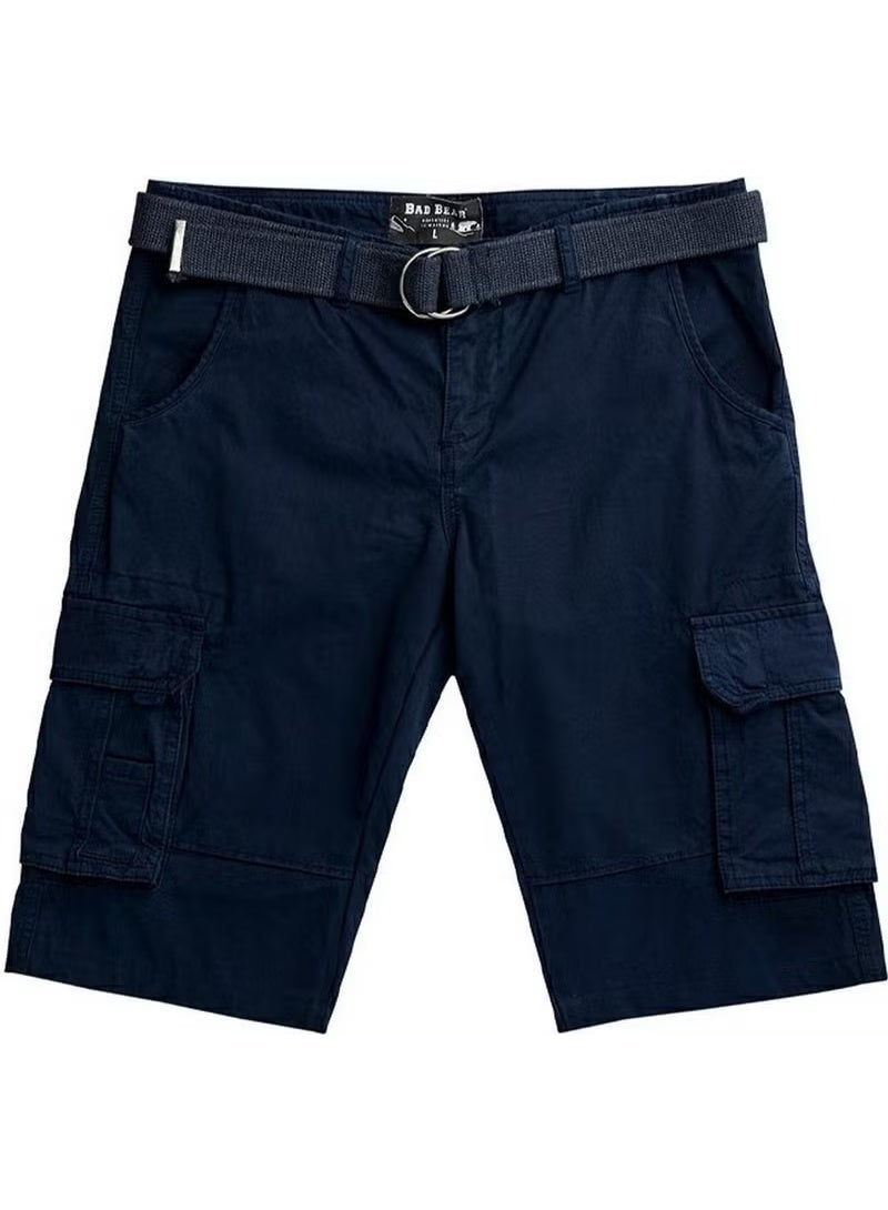 Bad Bear Forager Men's Navy Blue Cargo Shorts - Image 1